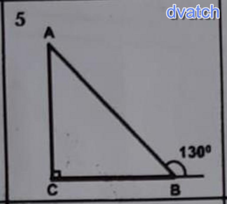 Прямоугольник угол b = 30°, угол c = 90°. найти угол a. C1-130 a угол.