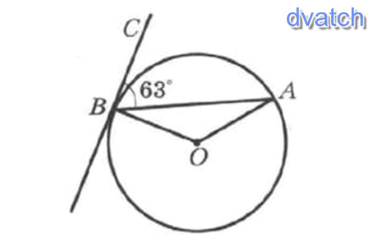 На рисунке изображена прямая а касающаяся окружности с центром о в точке а на окружности