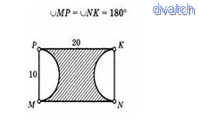 Найдите площадь заштрихованной на рисунке фигуры если